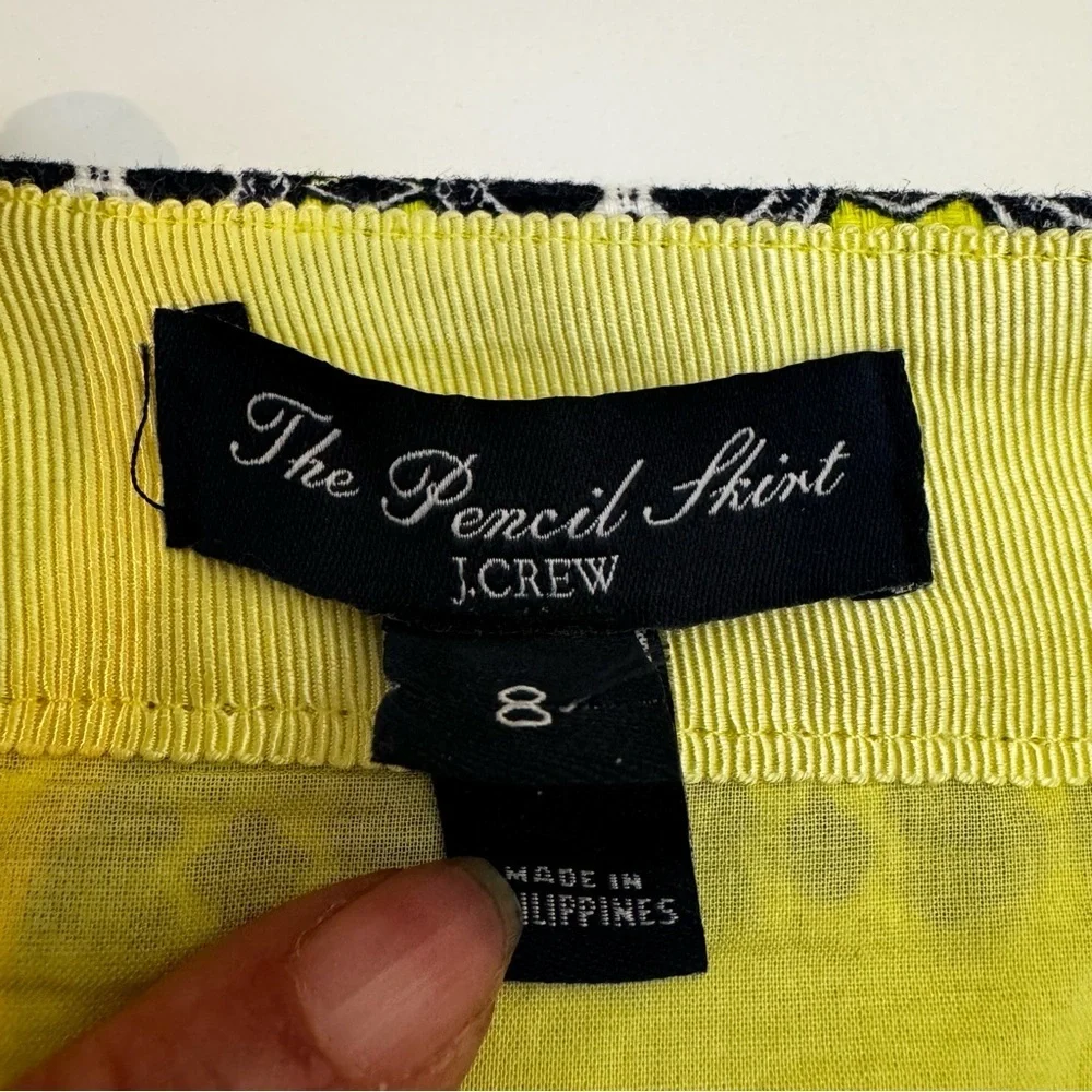 J. CREW Basketweave The Pencil Skirt